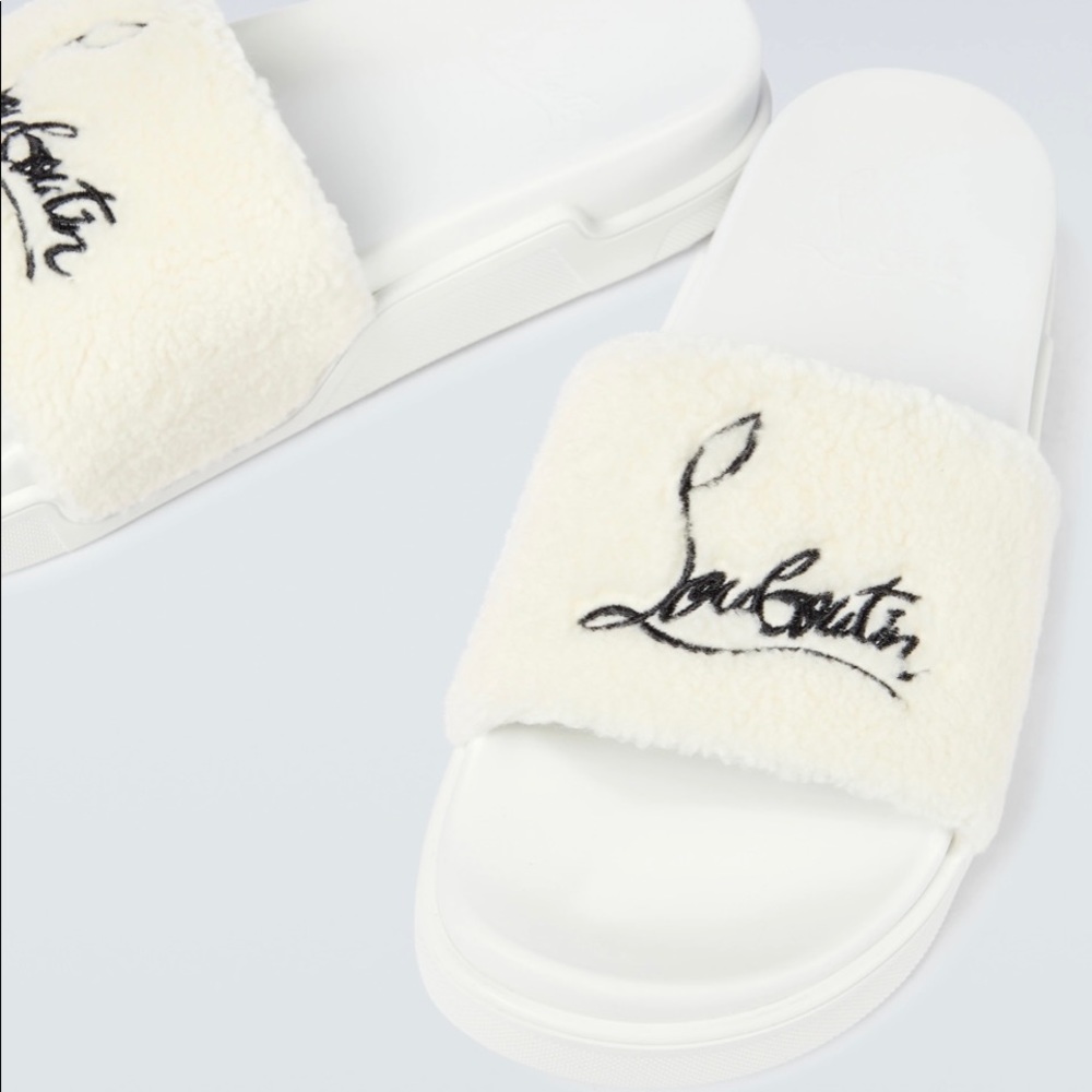 Christian Louboutin Navy Pool Mens Flat